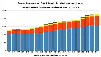 Número de empresas entre 2005 y 2024