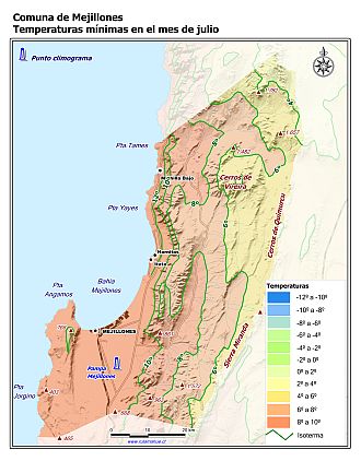 Mapa de isotermas