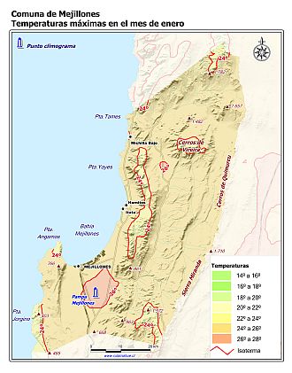 Mapa de isotermas