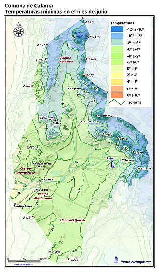 Mapa de isotermas