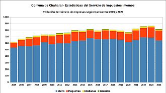 Número de empresas entre 2005 y 2024