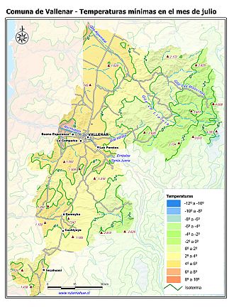 Mapa de isotermas