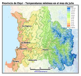 Mapa de isotermas