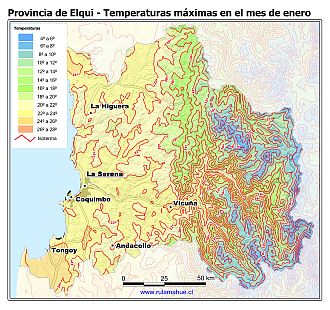 Mapa de isotermas