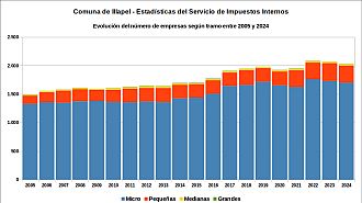Número de empresas entre 2005 y 2024