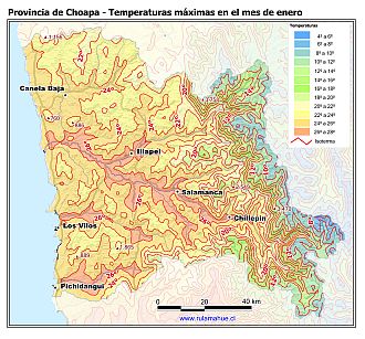 Mapa de isotermas