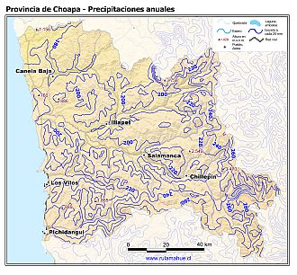 Mapa de isoyetas