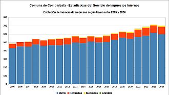 Número de empresas entre 2005 y 2024