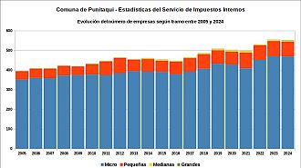 Número de empresas entre 2005 y 2024