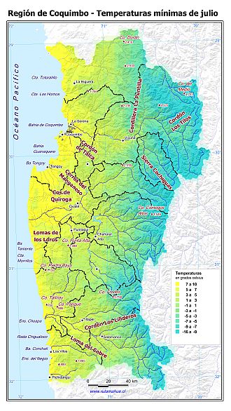 Mapa de isotermas