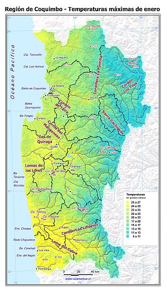 Mapa de isotermas