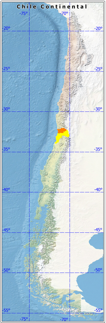 ubicación de la Provincia de Petorca