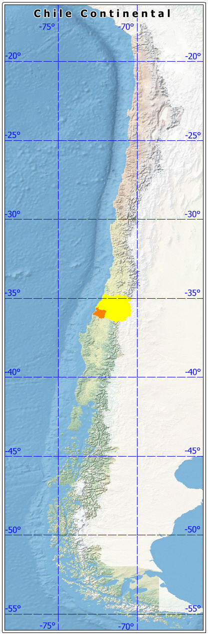 ubicación de la Provicia de Cauquenes