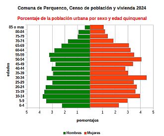 Piramide de edades de la población urbana