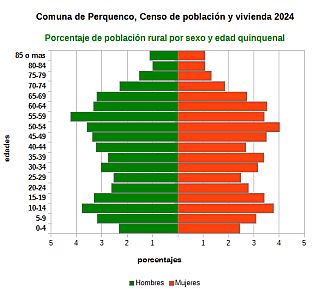 Piramide de edades de la población rural