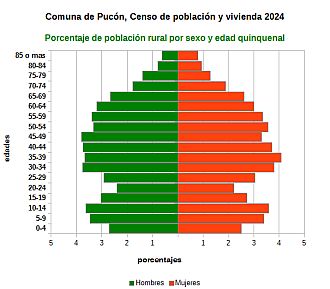 Piramide de edades de la población rural