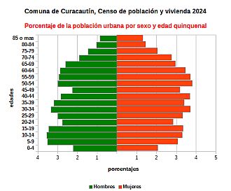Piramide de edades de la población urbana