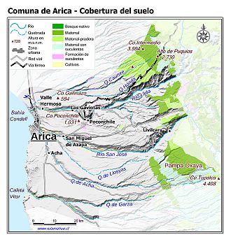 Mapa de la cobertura de los suelos